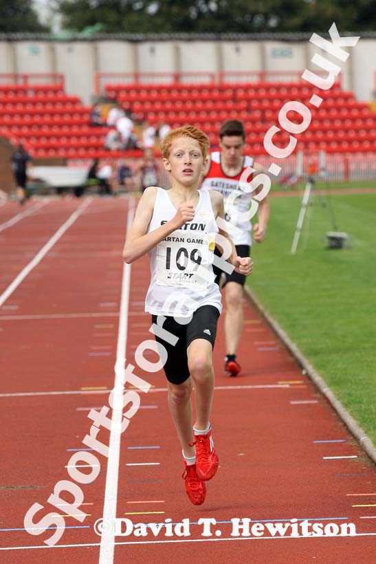 Boys under-13s 800 metres at the Gateshead Tartan Games Open.